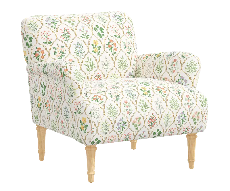Rifle Paper Co Bristol Hawthorn Multi Accent Chair