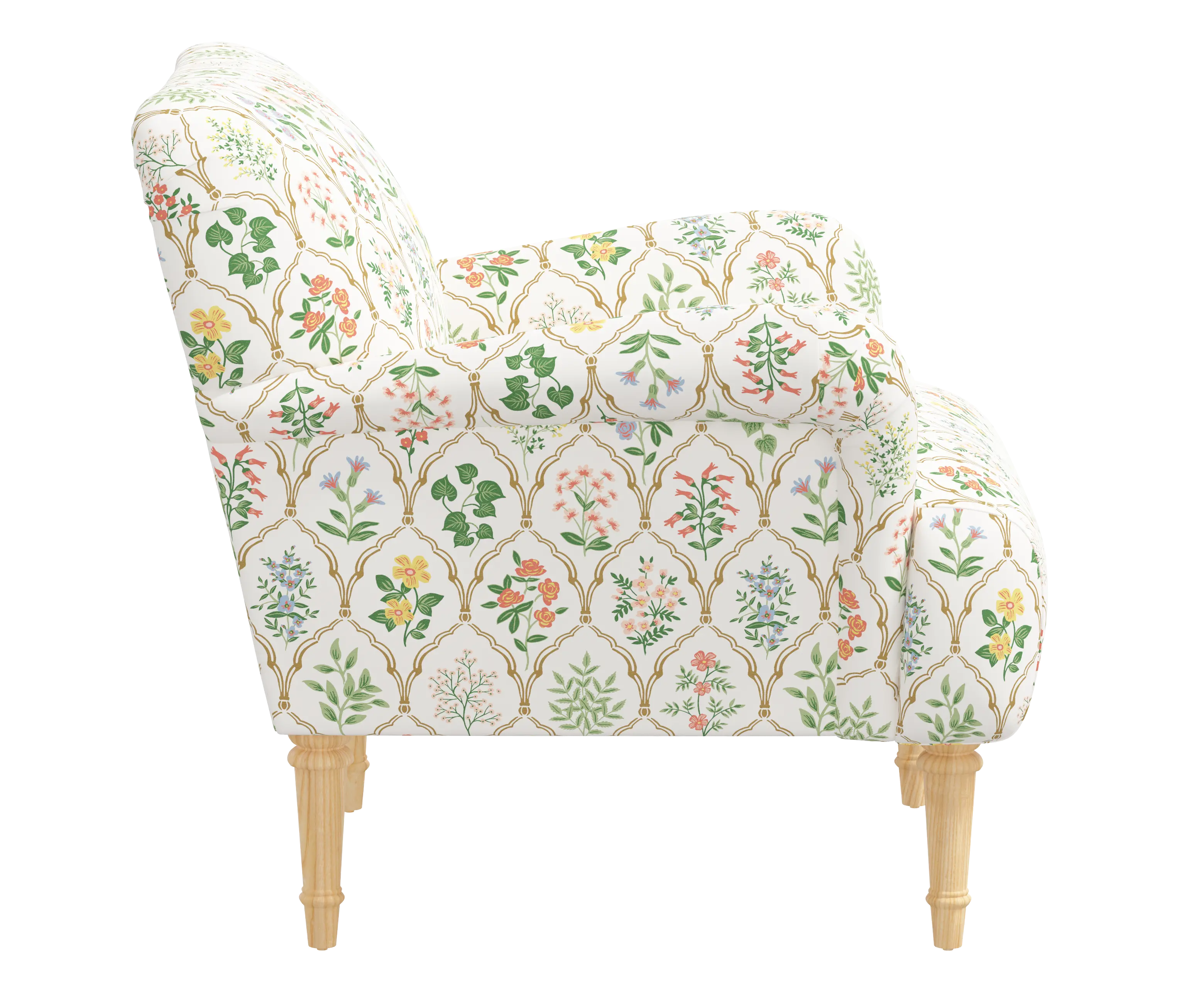RPC9405NATRPCHWTMLTLCB Rifle Paper Co Bristol Hawthorn Multi Accent Chair-4