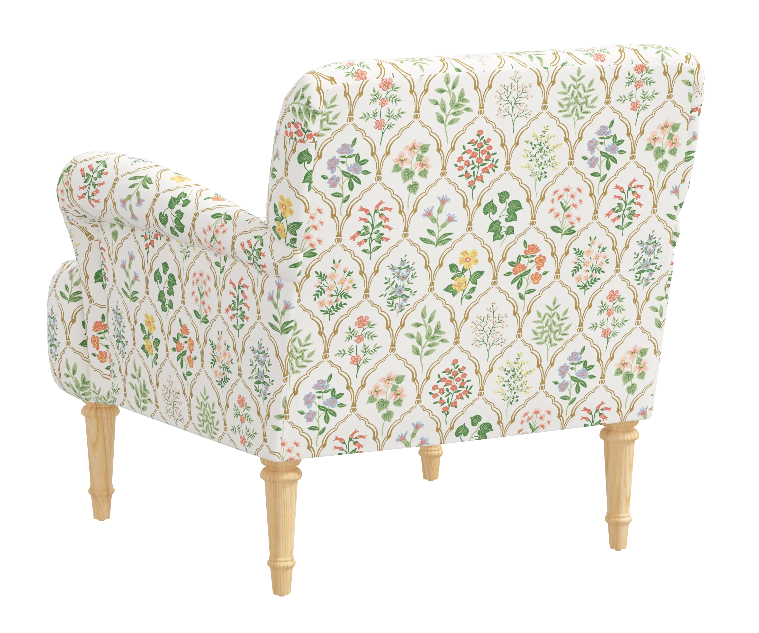 RPC9405NATRPCHWTMLTLCB Rifle Paper Co Bristol Hawthorn Multi Accent Chair-5
