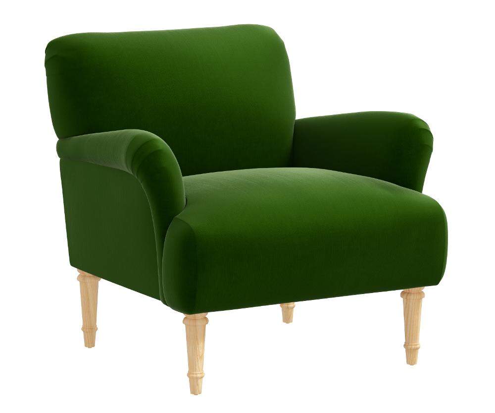 Rifle Paper Co Bristol Titan Emerald Accent Chair