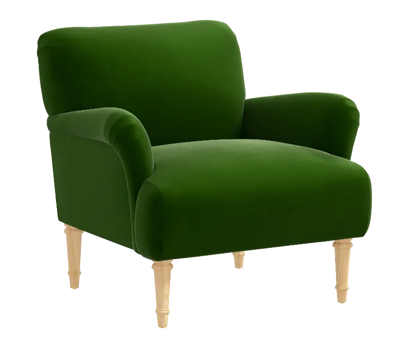 Rifle Paper Co Bristol Titan Emerald Accent Chair