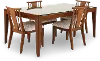 Beckton Light Walnut 5 Piece Dining Set