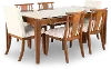 Beckton Light Walnut 7 Piece Dining Set