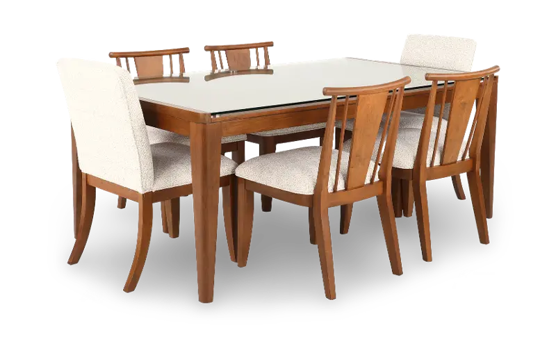 Beckton Light Walnut 7 Piece Dining Set