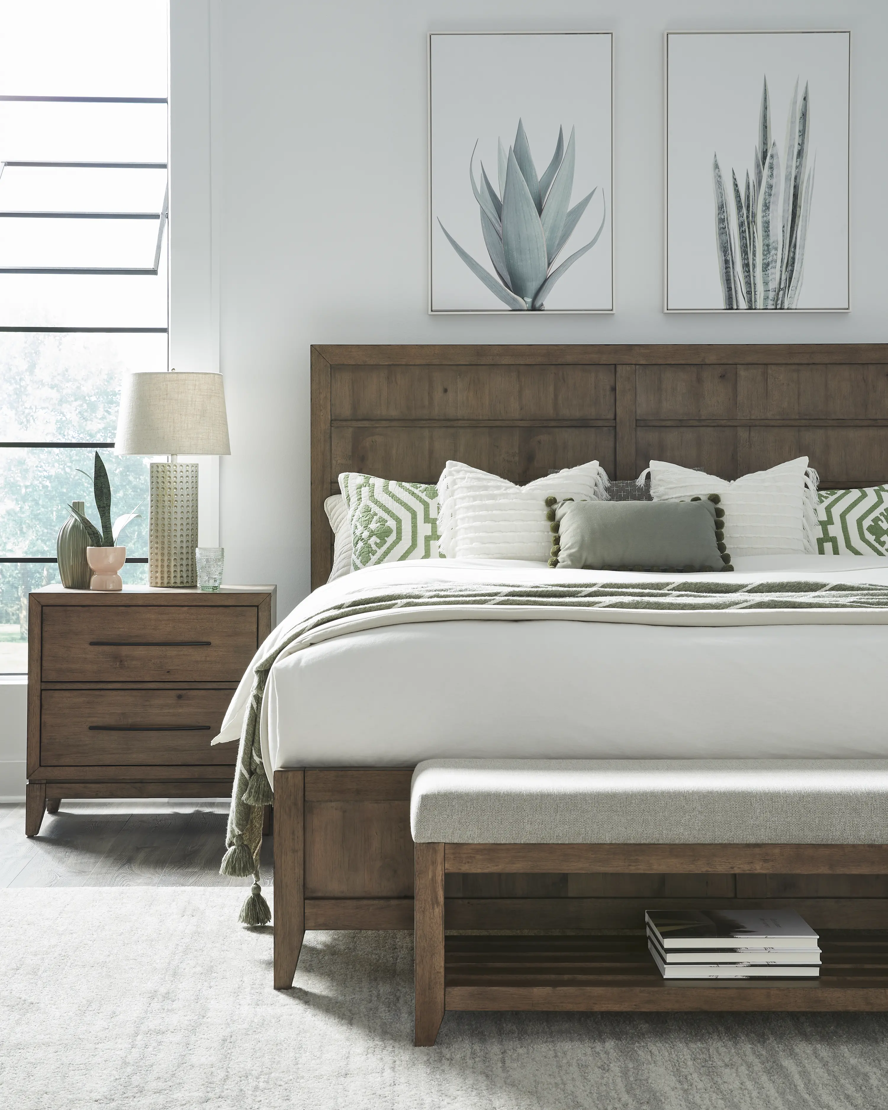 936-BR47 Shaker Lakes Brown Bench-3