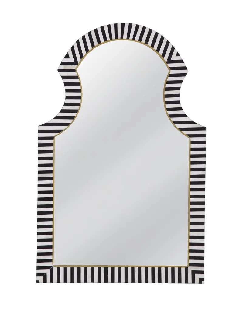 Marlenes Black and White Wall Mirror