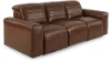 Matera Roast Brown Leather Power Reclining Sofa