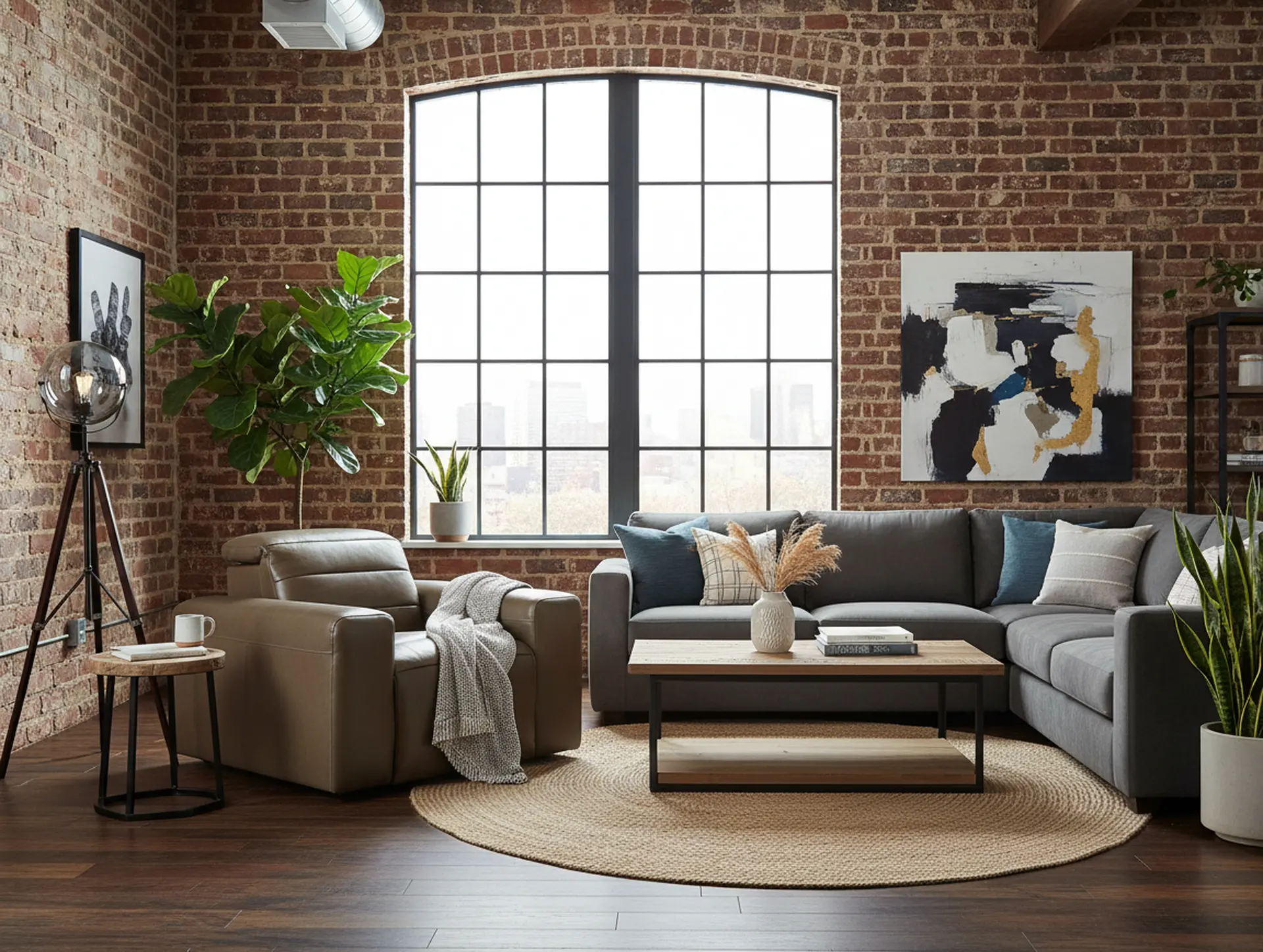 Matera Gray Brown Leather Power Recliner-11