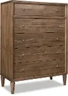 Langley Autumn Brown 5-Drawer Chest