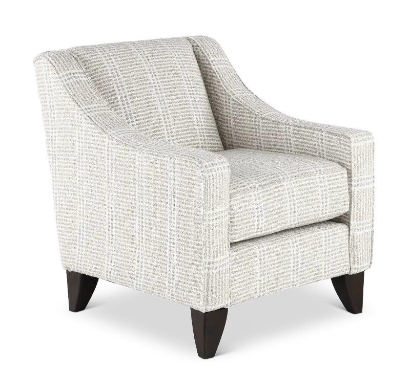 Villa Beige and Gray Accent Chair