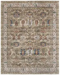 Pearson 8 x 10 Green and Ivory Area Rug