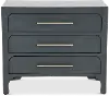 Gray 3-Drawer Accent Cabinet