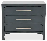 Gray 3-Drawer Accent Cabinet