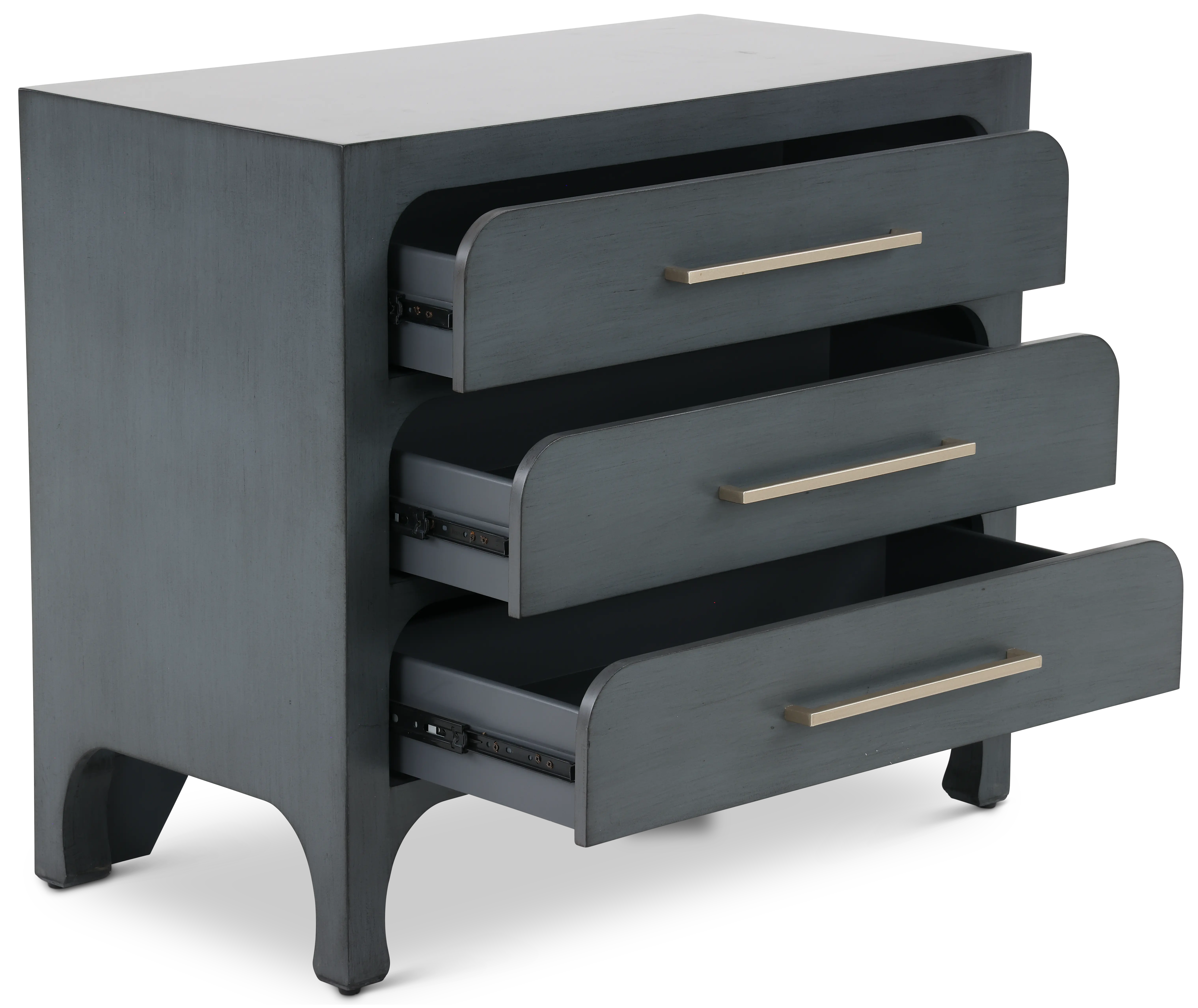 Gray 3-Drawer Accent Cabinet-4