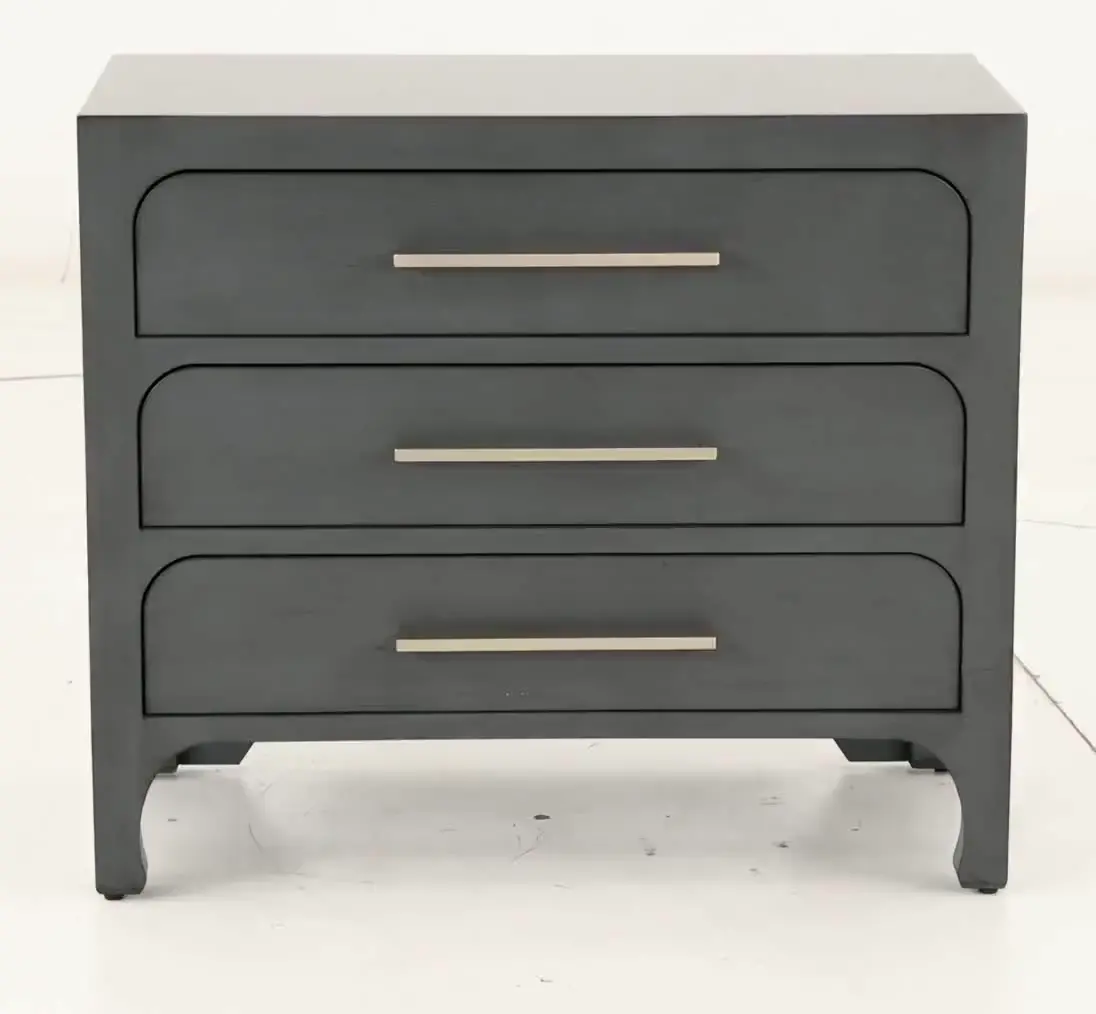 Gray 3-Drawer Accent Cabinet-9