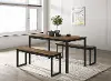 IDF3202BR-T-3PK Monseta 3 Piece Dining Set