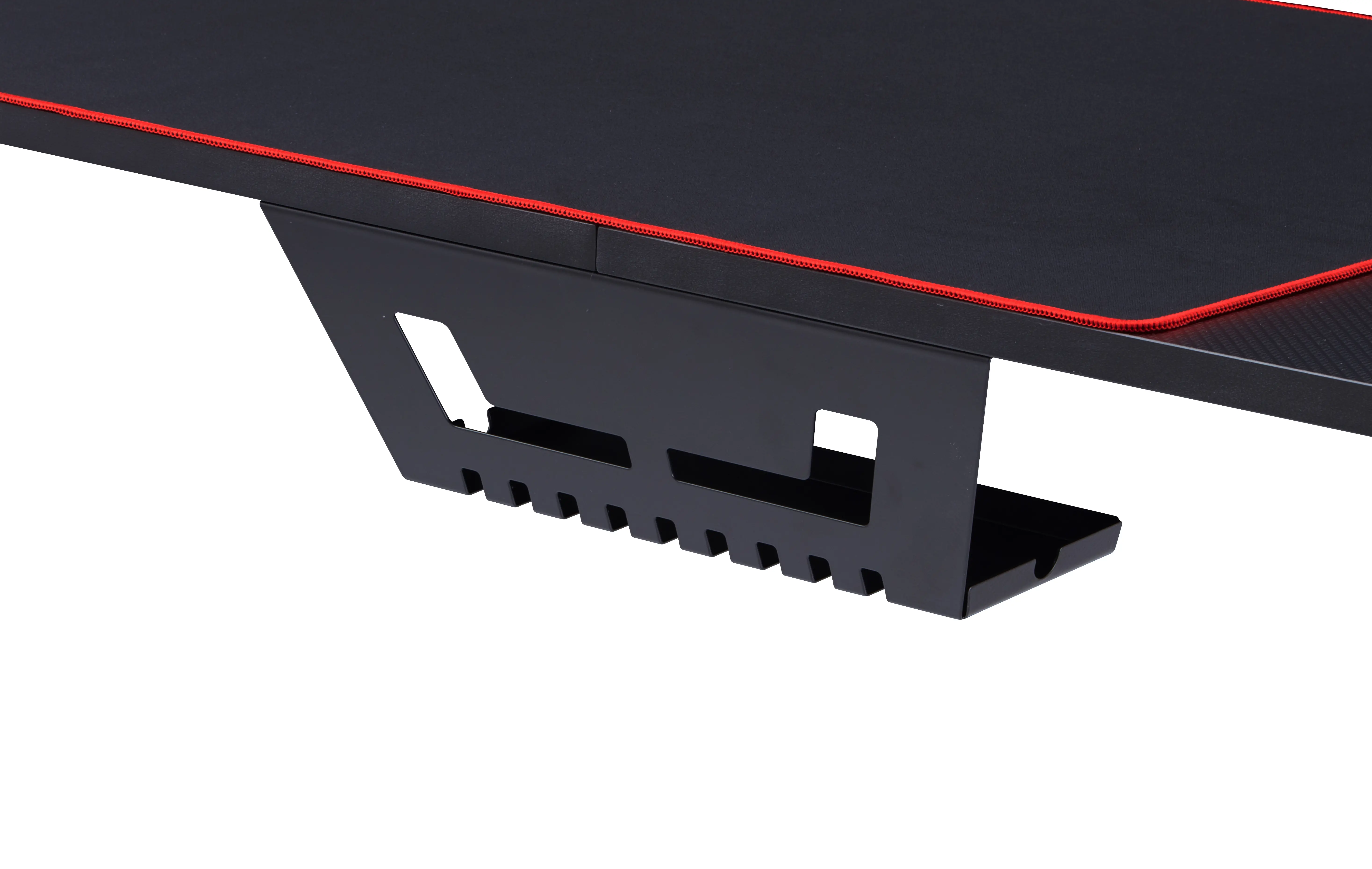 IDF-7031-BK Seward Carbon Fiber L-shaped Computer Desk in Black-7
