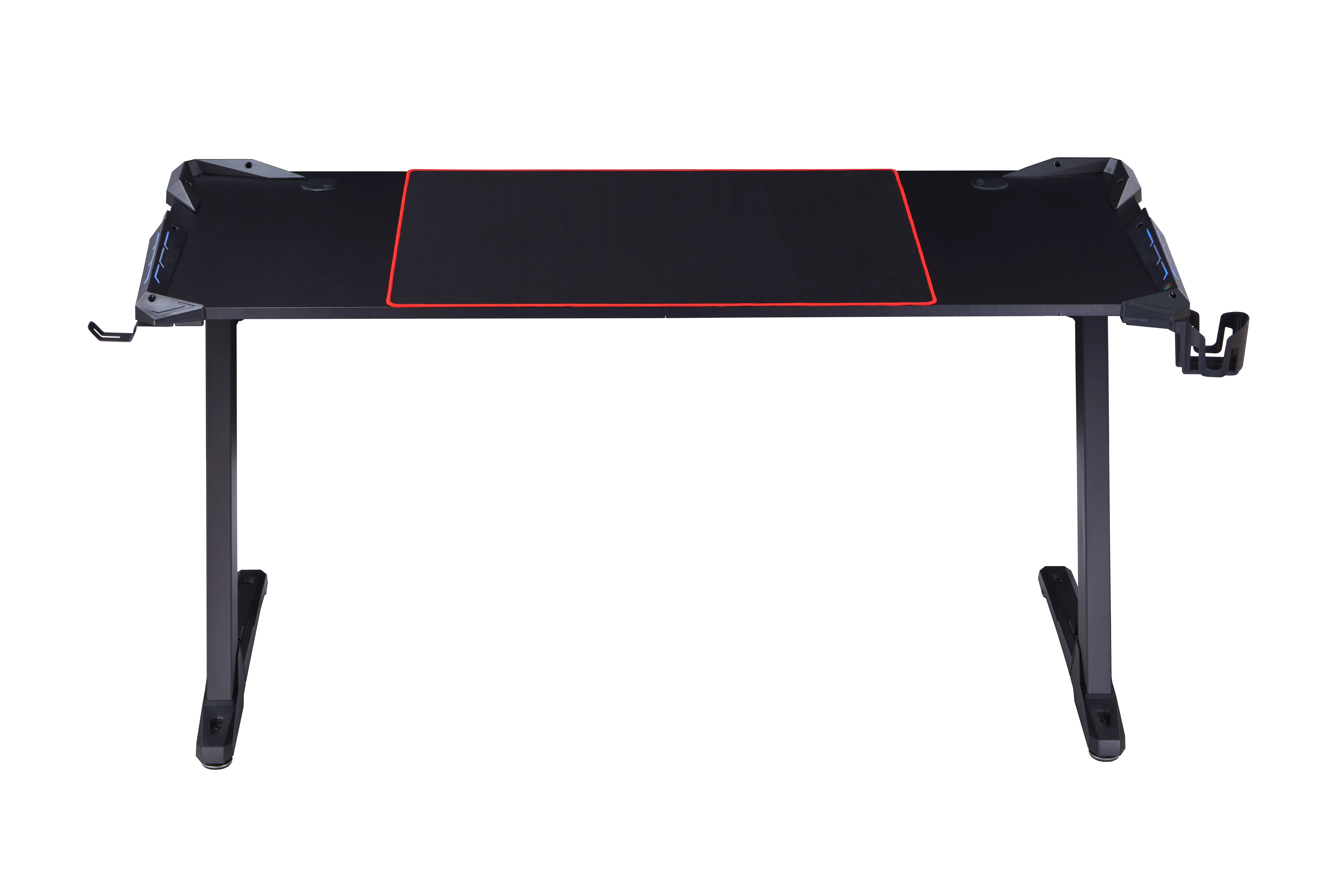 IDF-7032-BK Monna Black Steel Framed Computer Desk with Mouse Pad-1