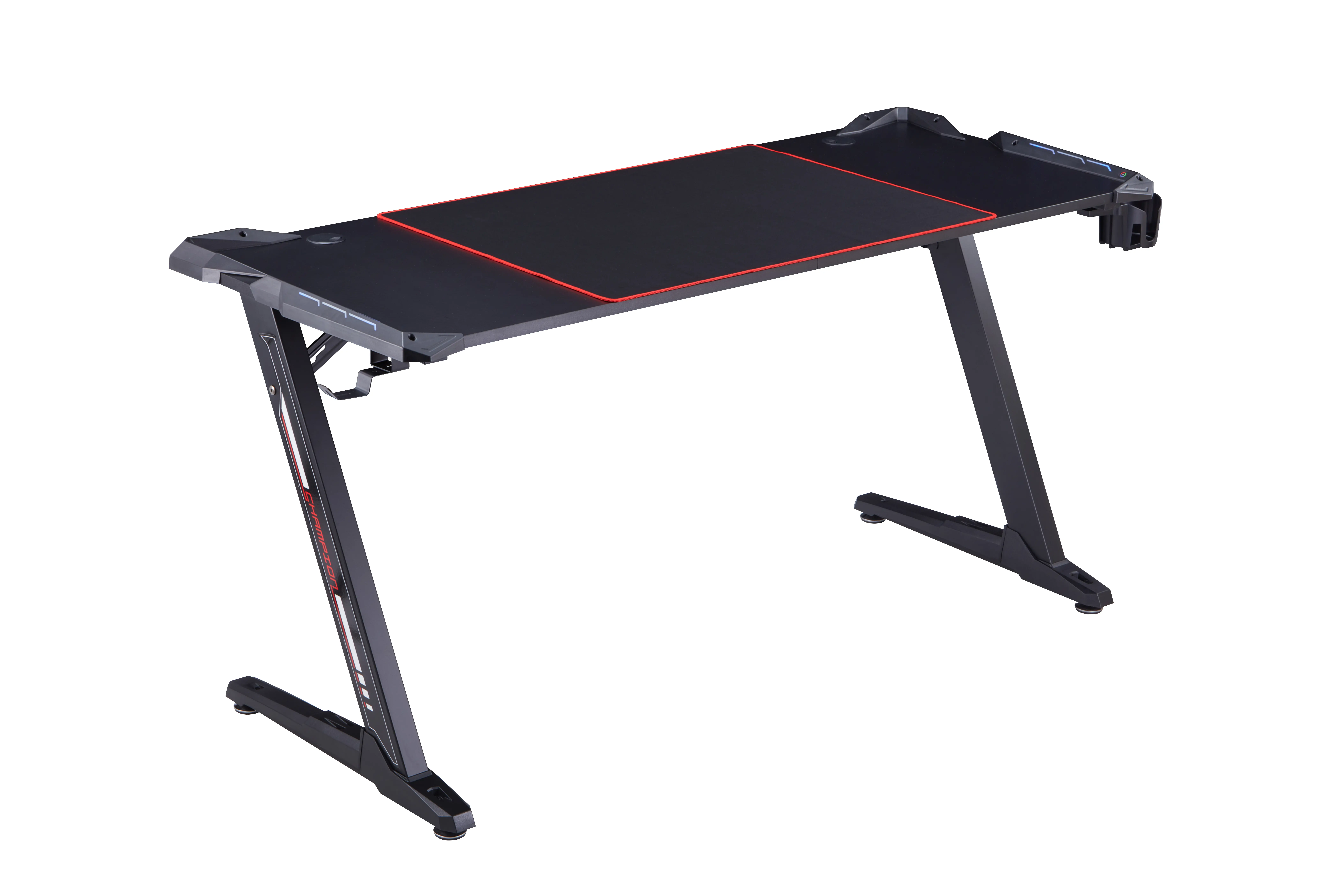 IDF-7032-BK Monna Black Steel Framed Computer Desk with Mouse Pad-4