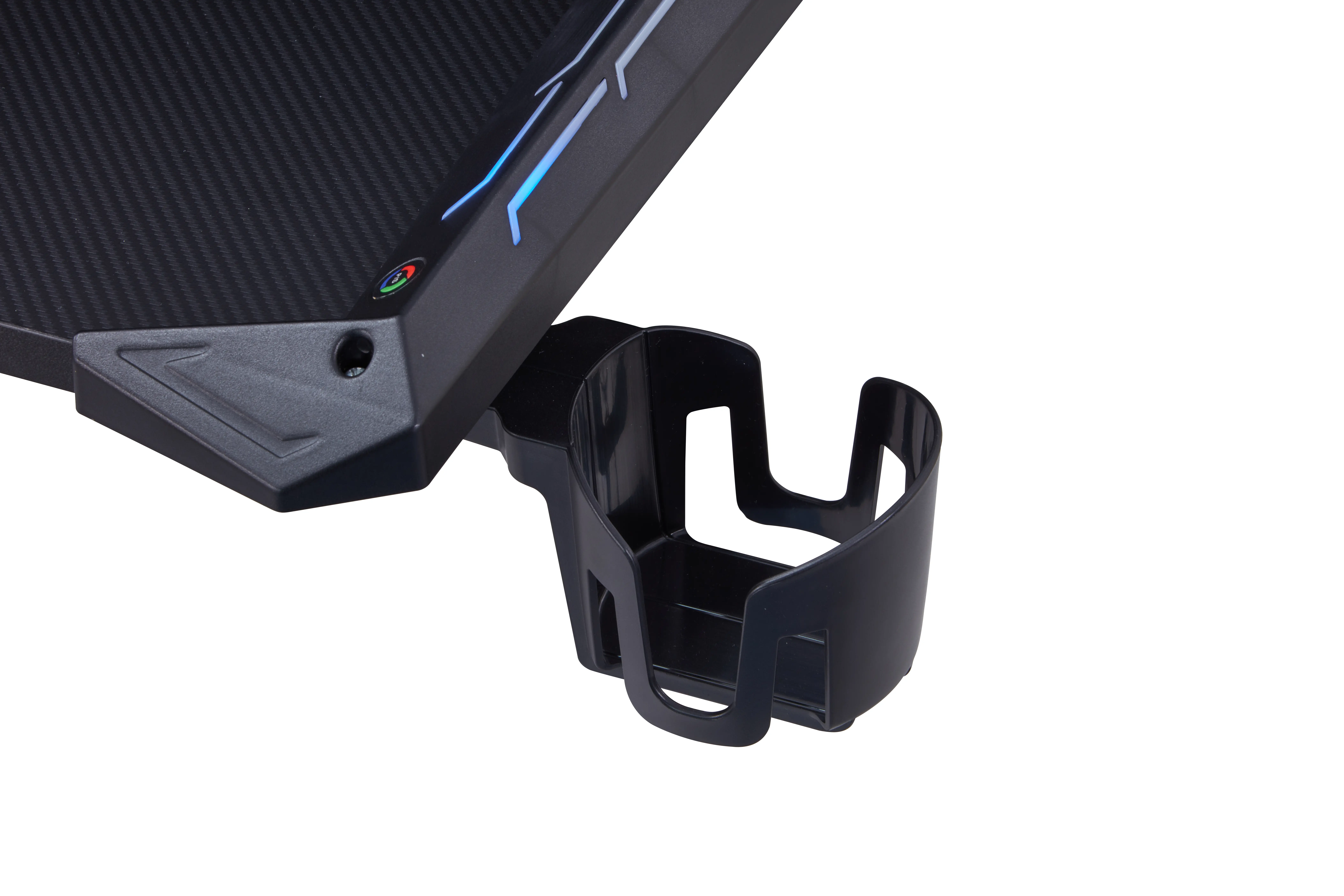 IDF-7032-BK Monna Black Steel Framed Computer Desk with Mouse Pad-7