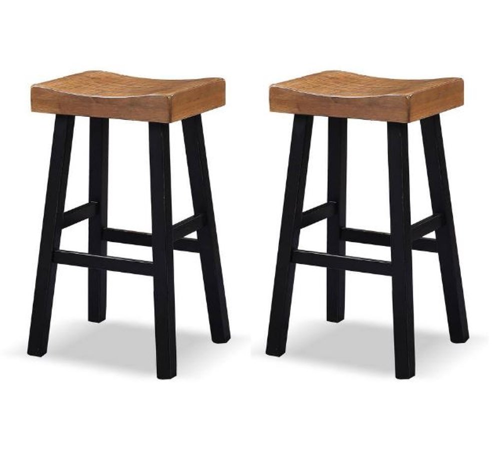 Longley Oak Counter Height Stools Set of 2