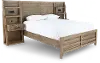Wakefield Natural Queen Storage Bed with Side Piers