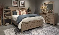Wakefield Natural King Storage Bed with Side Piers
