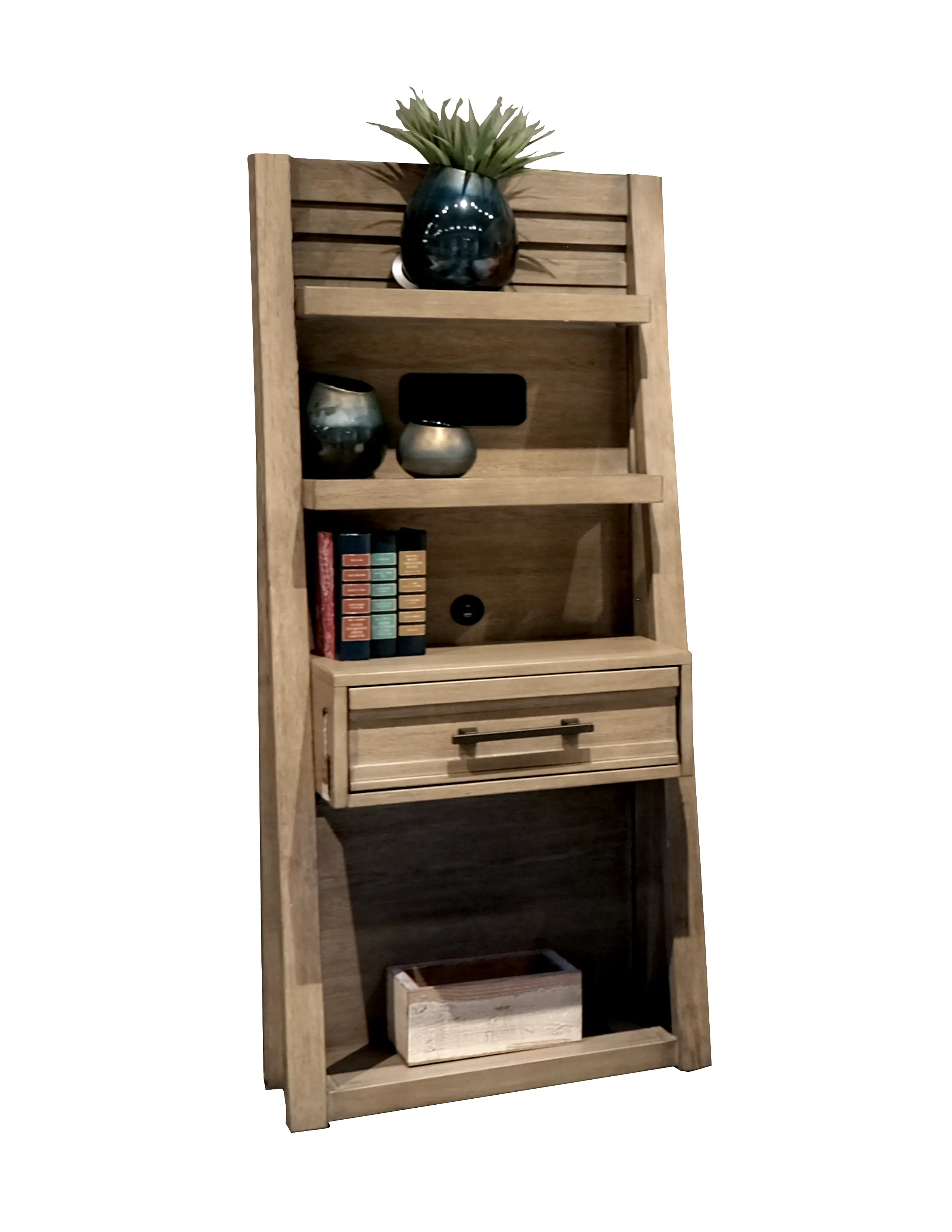 Wakefield Natural King Storage Bed with Side Piers-3
