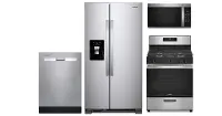 .WHP-FPS-325-GAS-PKG Whirlpool 4 Piece Gas Kitchen Appliance Package - Stainless Steel