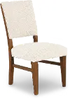Wilton Medium Brown and Cream Upholstered Dining Chair