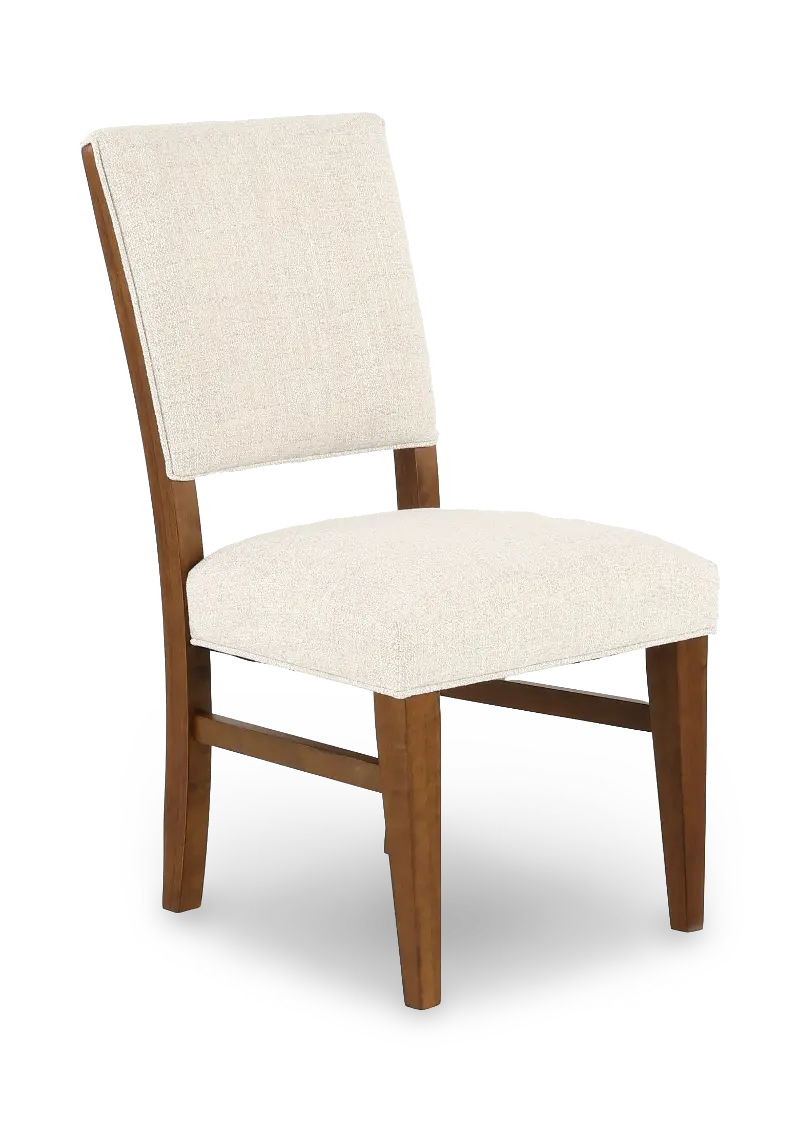 Wilton Medium Brown and Cream Upholstered Dining Chair