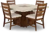 Wilton Medium Brown and Cream 5-Piece Dining Set