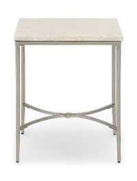 Zambezi Marble and Metal End Table