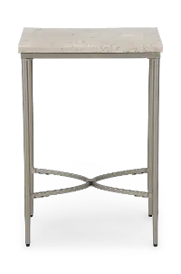 Zambezi Marble and Metal Side Table