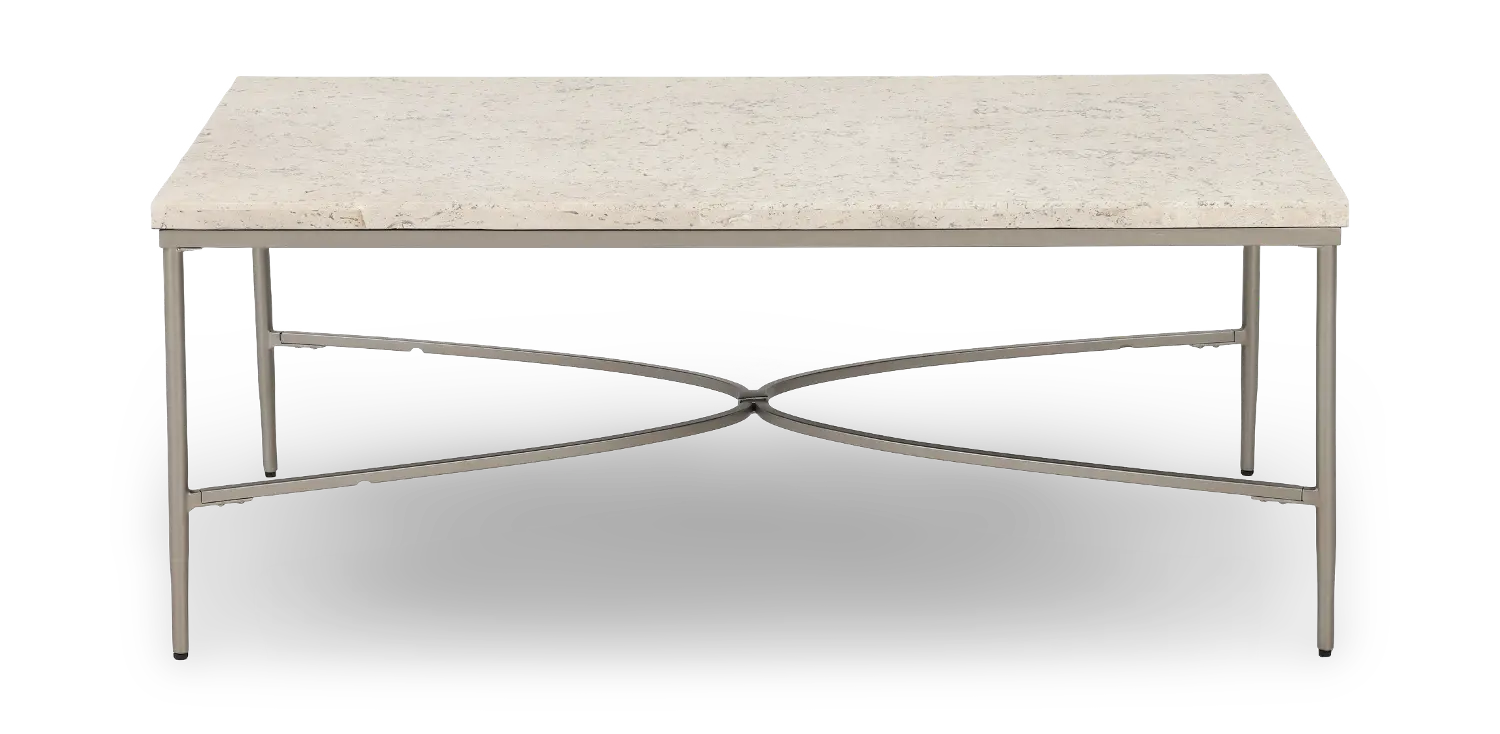 Zambezi Marble and Metal Coffee Table-1
