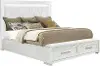 Metro White King Storage Bed
