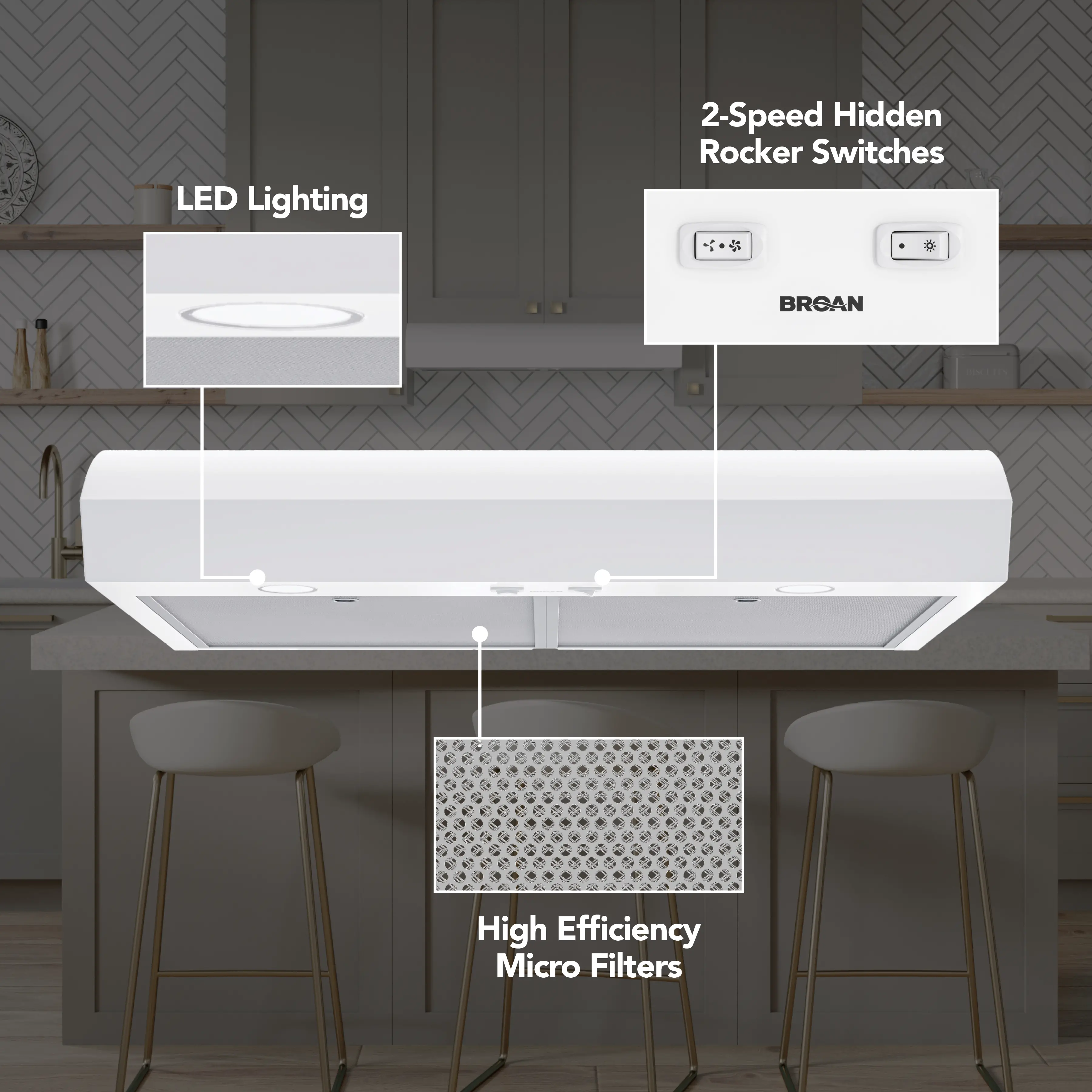 MTR1303WW Broan 30  Under Cabinet Range Hood - White-4