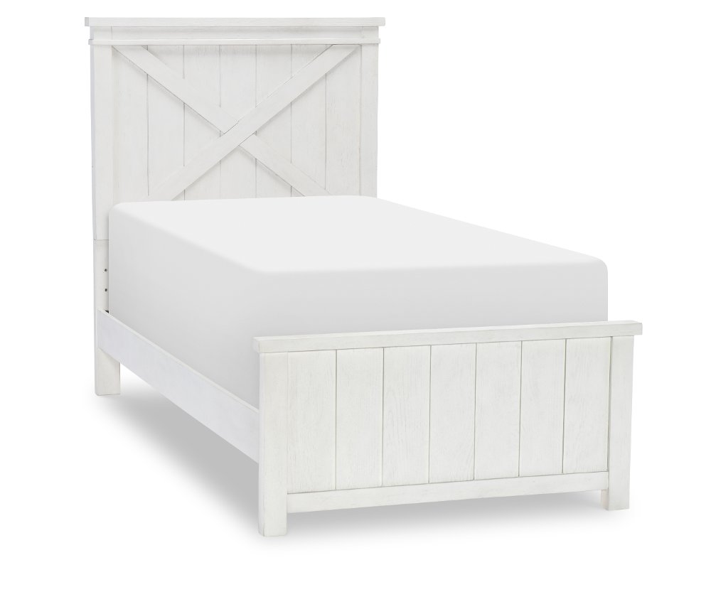 Flatiron White Twin Bed