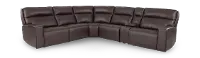 Naples Cafe Brown 6 Piece Power Reclining Sectional
