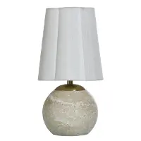 Tamara Day Stone and Brass Table Lamp