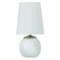 Tamara Day Marble and Steel White Accent Lamp