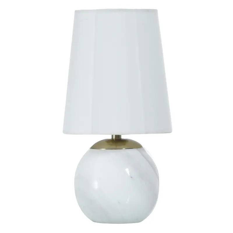 Tamara Day Marble and Steel White Accent Lamp