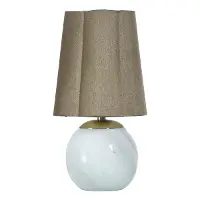 Tamara Day Marble Steel Brown Accent Lamp