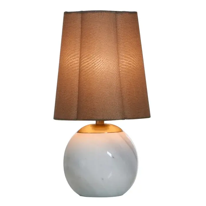 Tamara Day Marble Steel Brown Accent Lamp-2