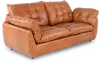 Sterling Saddle Brown Leather Loveseat