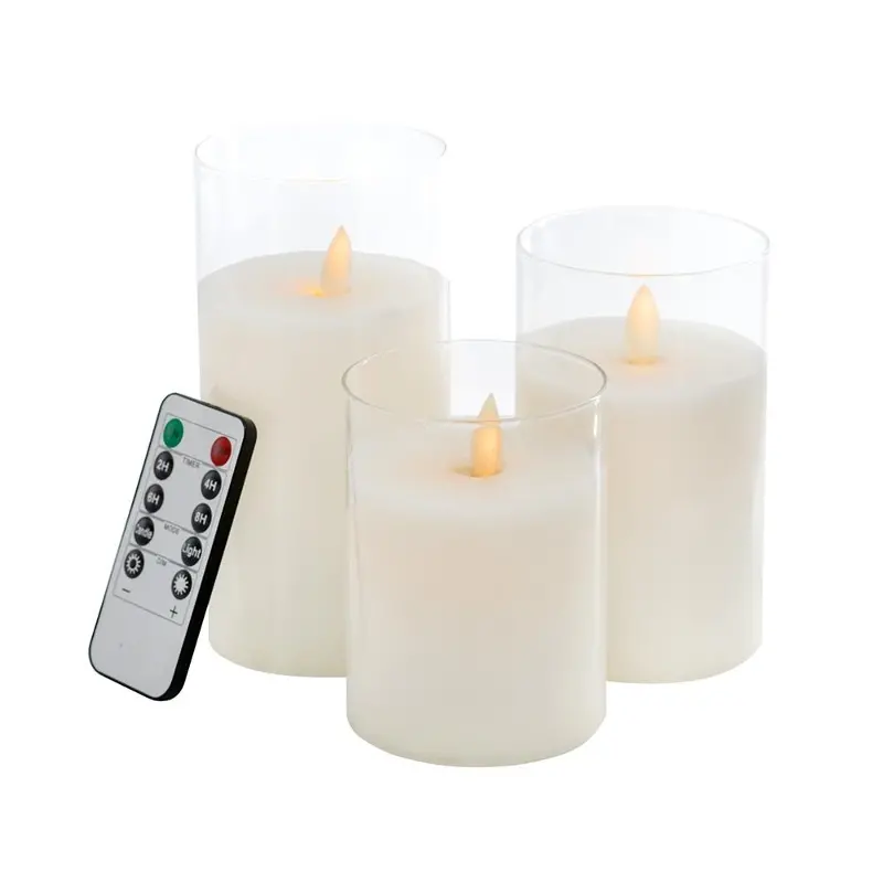 Real Flame White LED Candle