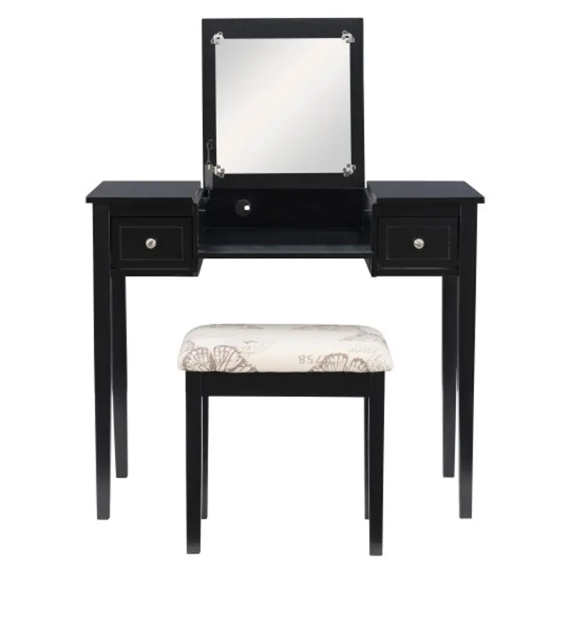 Virginia Black Vanity Set