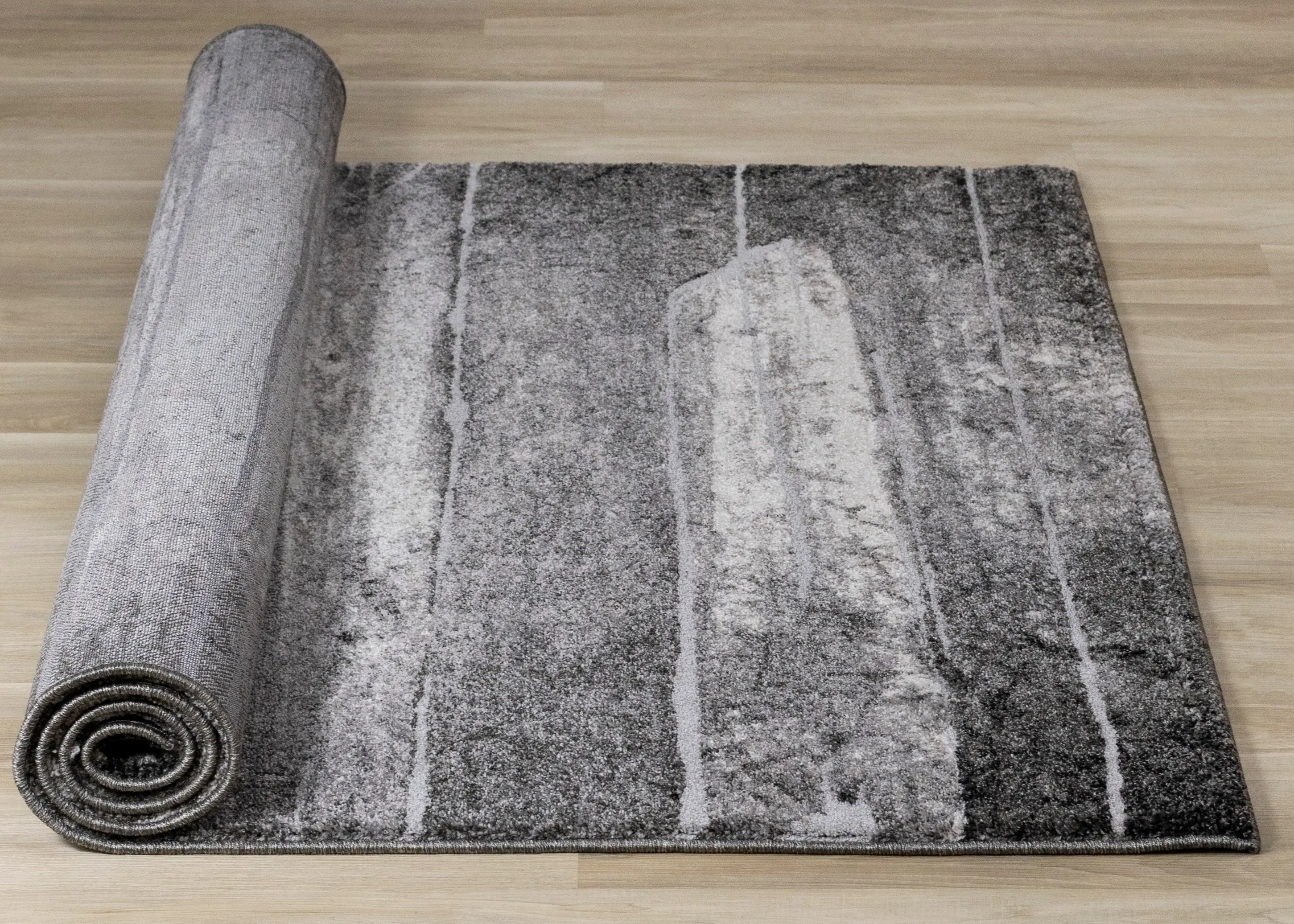 Montana 8 x 11 Gray and Cream Area Rug-3