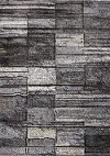 24045690240320 Maya 8 x 10 Gray Abstract Brick Area Rug