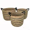 Medium Woven Stripe Basket